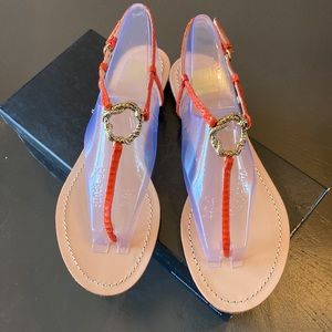 Dolce Vita Melon Snake Leather Sandals